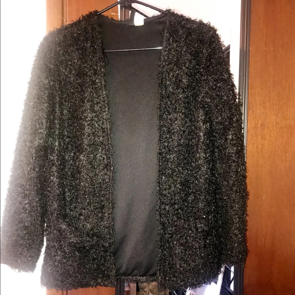 soft/fluffy jacket/cardigan